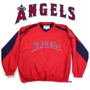 MLB Los Angeles Anaheim Angeles Baseball Jacket Pullover‎ Windbreaker XXL